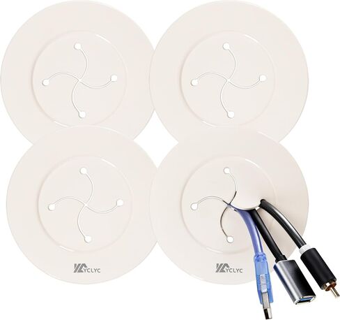 Cord Hider for Wall Mounted TV, in Wall Cable Management Kit for Large Capacity, Wall Cable Hider Behind The Wall, Cable Raceway White Includes Hole Saw Dril Attachment - 2 Pass Locking Brackets in Saudi Arabia