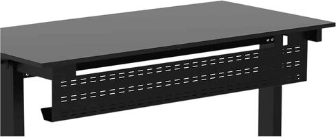 Stand Up Desk Store Under Desk Cable Management Tray Black Horizontal Computer Cord Raceway and Modesty Panel (Black, 51") in Kuwait