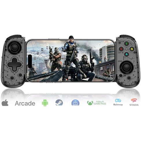 Mobile Gaming Controller for Android & ALL iPhone Series (Support USB-C & Wireless Connect) Phone Gamepad with Hall Effect Joystick, Turbo, Support Streaming, Cloud Gaming, Simulator, Plug & Play in Saudi Arabia