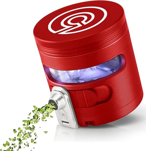 Cloudious9 - Tectonic9 Manual Grinder Automatic Dispenser Large 2.5" Aluminum Alloy (Red), For Home & Kitchen Only in Saudi Arabia