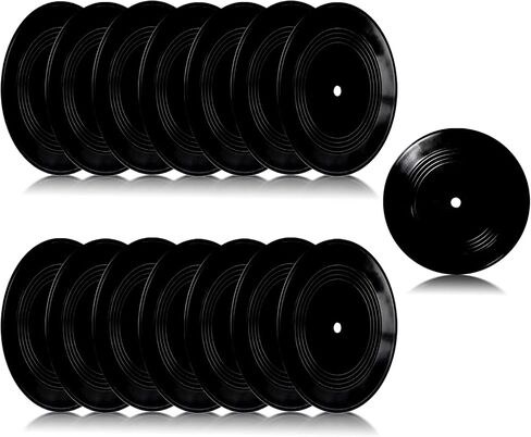 FACHPINT 15pcs Blank Vinyl Records 7 Inch for Wall Decor, Doodle on Fake Records, Props for Music Party Wedding Signing Table No. Vintage Decor in Kuwait