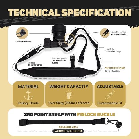 Lumiere & Co. Fidlock Magnetic Cycling 3 Point Camera Strap, Magnetic attachment for fast on and off attachment on the bike in Saudi Arabia
