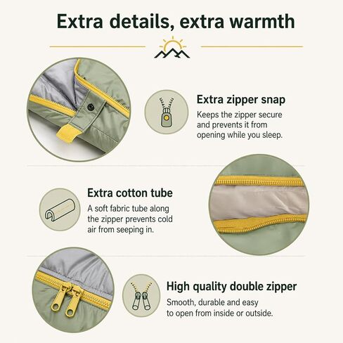 SunTrail Collective Sleeping Bag – Lightweight 32-59° Sleeping Bag for Teens & Young Adults, Mummy Style, Warm & Compact Camping Sleep Sack for Outdoor, Travel & Festivals, Portable w/Carry Bag in Saudi Arabia