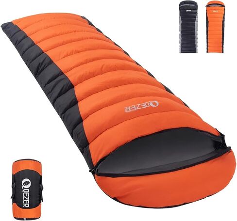 Down Sleeping Bag for Adults, 600FP Cold Warm Weather Backpacking | 4-Season Use,600 Fill Power Down,Ultralight Compact Carry,Camping Hiking Backpacking in Saudi Arabia