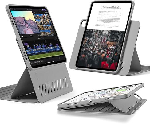 ESR for iPad Air 11 Inch Case, iPad Air 5th/4th Gen Case 10.9 Inch, Black | Removable Magnetic Cover with Pencil Charging & Storage, Adjustable Portrait/Landscape Stand, 9 Standing Angles, Shift Series in Saudi Arabia