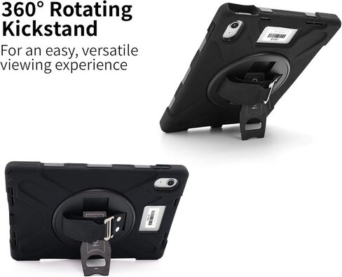 CODi Rugged iPad 11" (A16)/iPad 10.9" (10th Generation) Case with Screen Protector & Asset Tag Window | 360° Protection, Kickstand & Shoulder Strap in Saudi Arabia