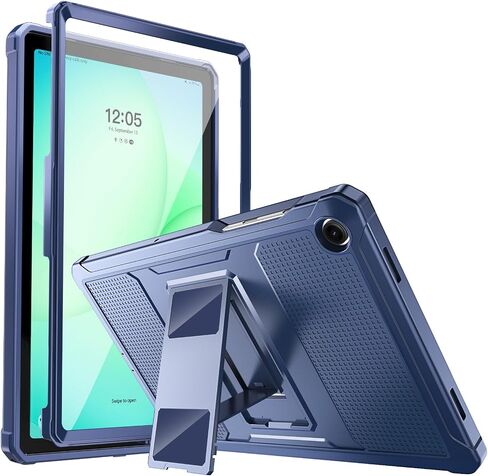 MoKo Shockproof Case Fit Samsung Galaxy Tab A11+ Plus/ A9+ 11 Inch, Black | Full Body Rugged Stand Back Cover with Built-in Screen Protector for Galaxy Tab A11+/ A9 Plus Tablet in Saudi Arabia