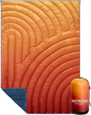 Puffy Camping Blanket Mini Camp Blanket Outdoor Camping Quilt | Lightweight Warm Packable Printed Down Alternative Blanket for Camping,Travel,Stadium,Hiking,Picnics in Saudi Arabia