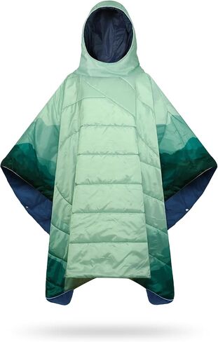 Poncho Blanket Outdoor Wearable Camping Blanket Hoodie Waterproof | Hooded Stadium Blanket Wearable Poncho for Travel ,Camping, Car, Pet, Picnics in Saudi Arabia