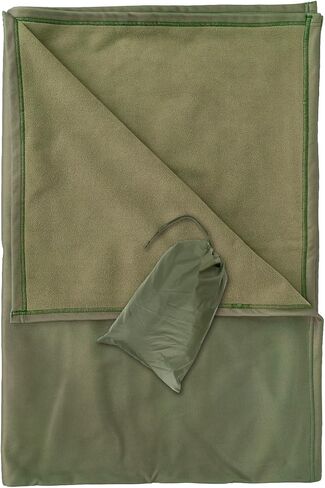 Poncho Liner Hoodie with Pocket Insulated Military Sleeping Bag Water Resistant for Outdoor Camping Travel Survival Hunting Car Emergency in Kuwait