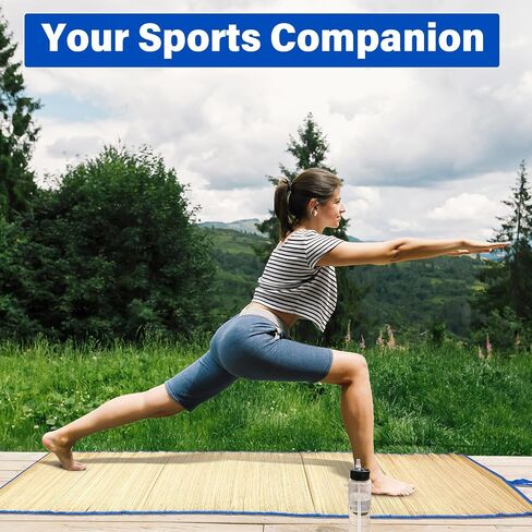 Straw Beach Mat Non Slip Straw Foldable Lightweight Multi-Purpose Mat for Sunbathing Floor Yoga Picnics Camping Party Festivals Outdoor Activities in Saudi Arabia