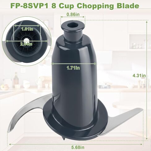FP-8CB FP-8 Series 8 Cup Chopping Blade Fit for Cuisinart Food Processor | FP-8SV FP-8SVP1 FP-8GM FP-8MB FP-8GMWMP1 FP-8SVWMP1 FP-8P1 ONLY for 8 CUP in Saudi Arabia