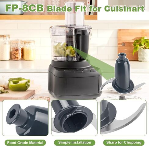 FP-8CB FP-8 Series 8 Cup Chopping Blade Fit for Cuisinart Food Processor | FP-8SV FP-8SVP1 FP-8GM FP-8MB FP-8GMWMP1 FP-8SVWMP1 FP-8P1 ONLY for 8 CUP in Saudi Arabia