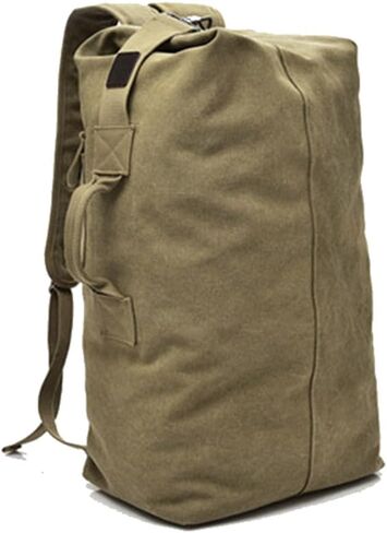 Large Capacity Travel Climbing Bag Tactical Military Duffel Bag Top Load Double Strap Canvas Backpack in Saudi Arabia