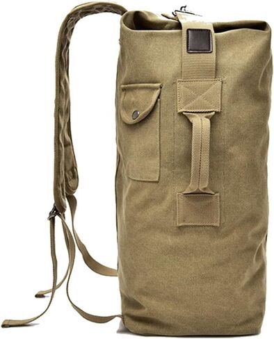Large Capacity Travel Climbing Bag Tactical Military Duffel Bag Top Load Double Strap Canvas Backpack in Saudi Arabia
