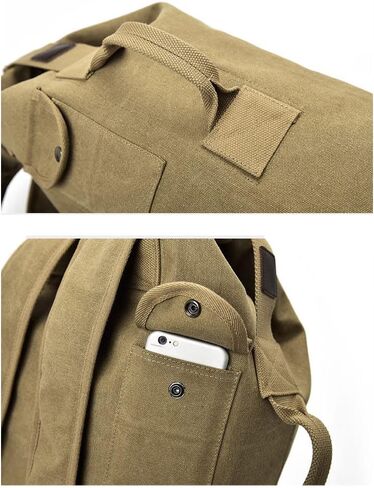 Large Capacity Travel Climbing Bag Tactical Military Duffel Bag Top Load Double Strap Canvas Backpack in Saudi Arabia