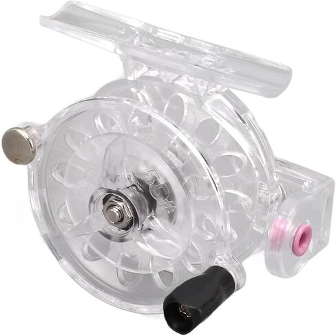 Fishing Reel, Lightweight Fly Wheel, Plastic Anti Corrosion Smooth Retrieve Gear for Angler Fisherman Comfort Grip Ice Sea Outdoor Fly Fishing Accessory in Saudi Arabia