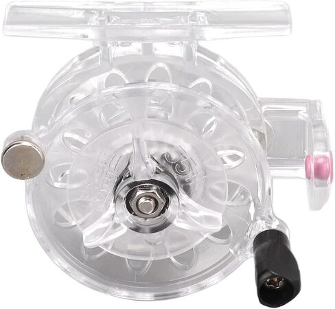 Fishing Reel, Lightweight Fly Wheel, Plastic Anti Corrosion Smooth Retrieve Gear for Angler Fisherman Comfort Grip Ice Sea Outdoor Fly Fishing Accessory in Saudi Arabia