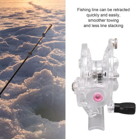 Fishing Reel, Lightweight Fly Wheel, Plastic Anti Corrosion Smooth Retrieve Gear for Angler Fisherman Comfort Grip Ice Sea Outdoor Fly Fishing Accessory in Saudi Arabia