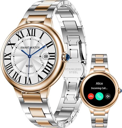 Luxury Smart Watches for Women, 1.19" AMOLED, DA GPT, Answer/Make Call | Heart Rate/Blood Pressure/SpO2/Sleep Tracker, AI Watch Face, 107 Sport Modes Fitness Tracker, IP67 Waterproof, iOS/Android in Saudi Arabia