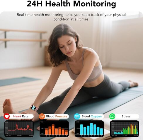 CASCHO Smart Watch for Women (2 Bands), Bluetooth Call Smartwatch with AI Voice,1.85" HD Fitness Watch,Heart Rate/SpO2/Steps/Sleep Monitor,120+ Sports Modes,IP68 Waterproof Watch for Android iOS-Rose in Saudi Arabia