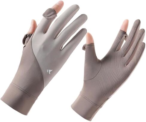 UV Sun Protection Gloves Women, Full Finger Ice Silk Touchscreen Non Slip Driving Gloves for Travel Golfing Running in Saudi Arabia