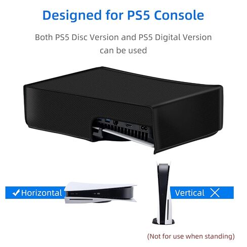 Wigearss Horizontal Mode Dust Cover For PS5 Console 1680D Oxford cloth Anti-Scratch Waterproof Dust Guard Backend cutaway design (Not for PS5 Slim PS5 Pro) in Saudi Arabia