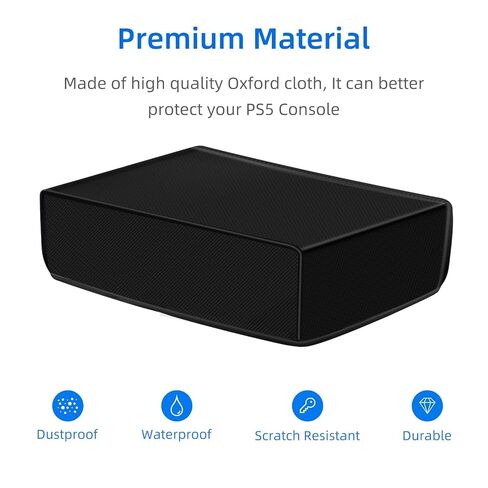 Wigearss Horizontal Mode Dust Cover For PS5 Console 1680D Oxford cloth Anti-Scratch Waterproof Dust Guard Backend cutaway design (Not for PS5 Slim PS5 Pro) in Saudi Arabia