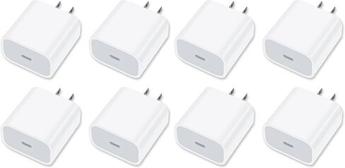 [4 Pack] USB-C Wall Charger, 20W USB-C Power Adapter Replacement for Phone 17/16/15/14/13/15 Pro/Pro Max/Plus/XS/XR/X,Galaxy, Pixel,i Pad and More in Saudi Arabia