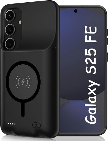 Battery Case for Galaxy S23 Plus,[12000mAh] Large Capacity Slim Portable Protective Fast Charging Case Battery Case Compatible with Galaxy S23 Plus(6.6inch) Wireless Charging Case with Carplay-Black in Saudi Arabia