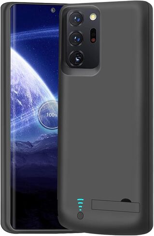 Battery Case for Samsung Galaxy Note 20 Ultra 5G, 5000mAh Rechargeable Extended Battery Charging Charger Case, Add 100% Extra Juice, Not Compatible with Galaxy S20 Ultra Black in Kuwait