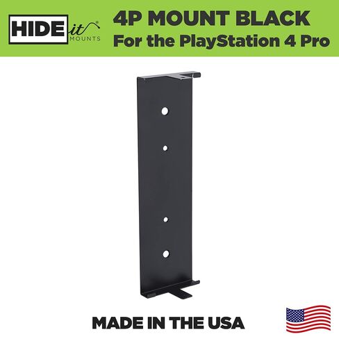 HIDEit Mounts 4P Wall Mount for PS4 Pro - US Patent, Made in USA - Steel Mount for PlayStation 4 Pro to Store Your PS4 Pro on Wall Near or Behind TV in Saudi Arabia