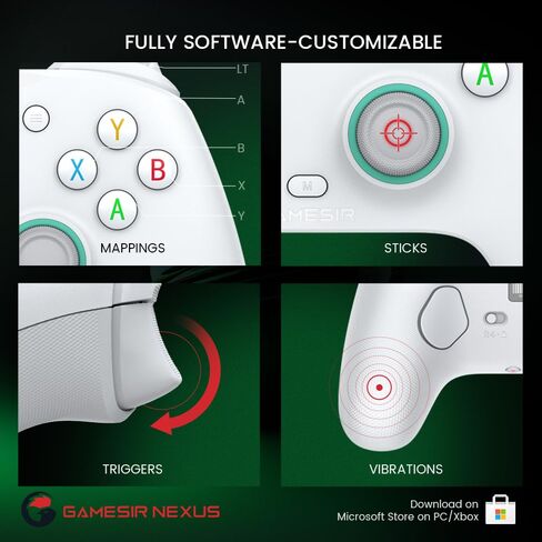 GameSir G7 SE Officially Licensed Xbox One Controller With Hall Effect Sticks for Windows 10/11, Xbox One, Xbox Series X/S, PC Gamepad with 3.5mm Earphone Port, Programmable Back Button in Saudi Arabia