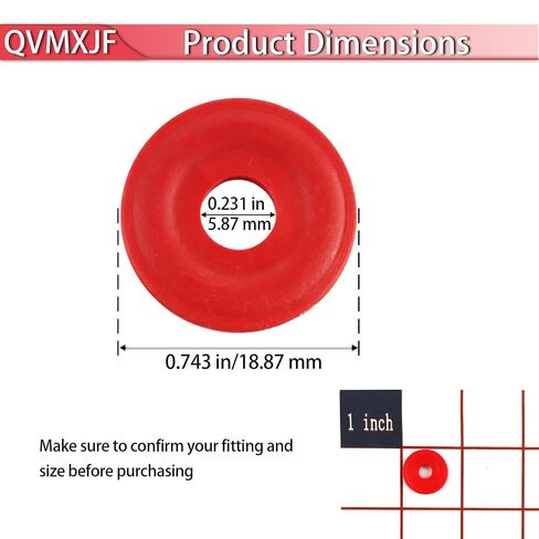 CO2 Regulator Washers - Nylon CO2 O Ring, 3/4 OD, 1/4 ID, 0.110 Thk | 15 Packs, Fits All CGA-320 Fittings, Perfect Seal, Perfect Fit in Saudi Arabia