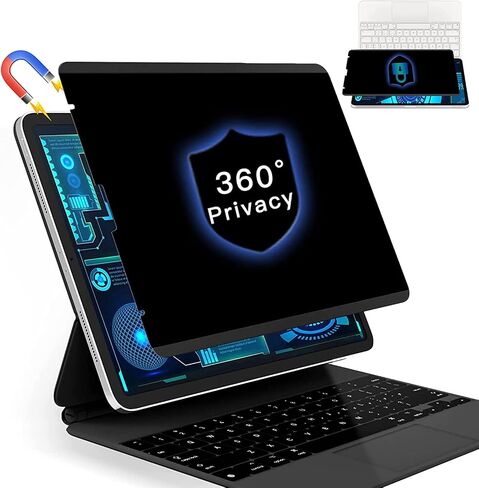 واقي شاشة الخصوصية من FILMEXT لجهاز iPad (A16) الجيل الحادي عشر/العاشر (2025/2022) A3354 A3355 A3356 A2696 A2757 A2777 A3162، مضاد للتجسس ومضاد للضوء الأزرق وهج المناظر الطبيعية ومرشح خصوصية غير لامع لشاشة PET in Kuwait