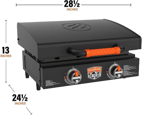 Blackstone Griddle 22 بوصة، OTG شواية سطح الطاولة الخارجية مع غطاء مدمج، ومجموعة قطع وسكاكين ملحقات Blackstone، شواية محمولة للتخييم، والشواء بالباب الخلفي، والطهي in Kuwait
