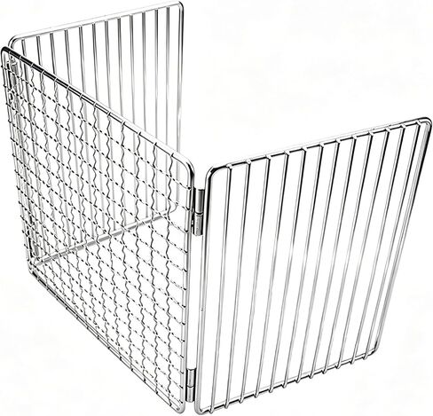 Bushcraft Stainless BBQ Cooking Campfire Grill Grate, 304 Stainless Steel Mesh for Camping, Campfires, Backpacking, Hunting & Fishing Gear in Saudi Arabia