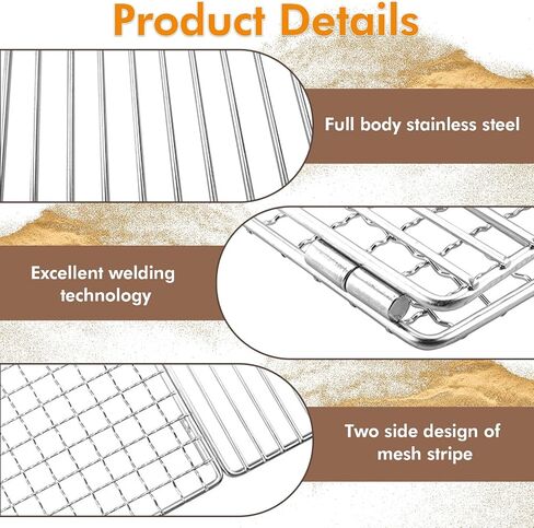 Bushcraft Stainless BBQ Cooking Campfire Grill Grate, 304 Stainless Steel Mesh for Camping, Campfires, Backpacking, Hunting & Fishing Gear in Saudi Arabia