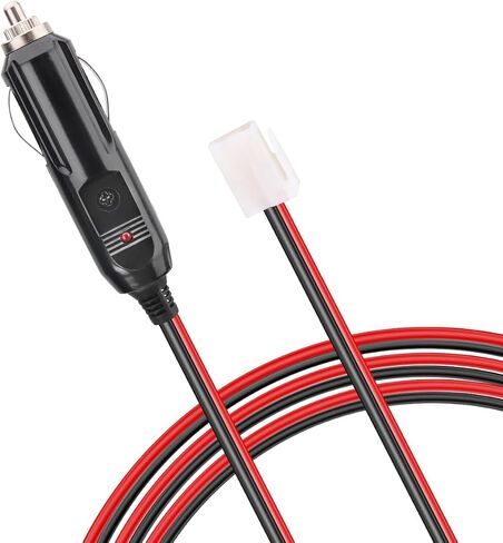 Mobile Transceiver Car Charger Cable Car Radios Power Cord CB Radio Accessories 12V DC Power Cigarette Lighter with LED Lights for Mobile Radio 5.6ft Long in Saudi Arabia