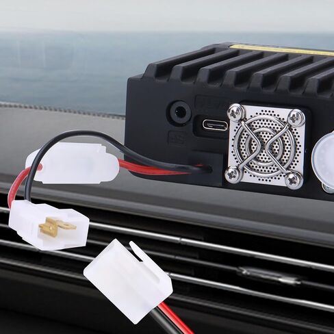 Mobile Transceiver Car Charger Cable Car Radios Power Cord CB Radio Accessories 12V DC Power Cigarette Lighter with LED Lights for Mobile Radio 5.6ft Long in Saudi Arabia