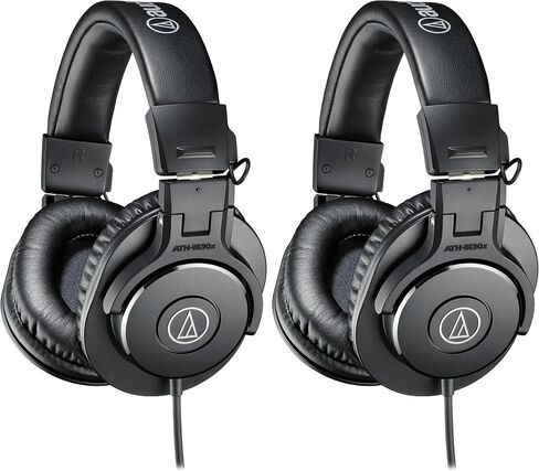 Audio-Technica ATH-M30x Professional Studio Monitor Headphones, Black in Saudi Arabia