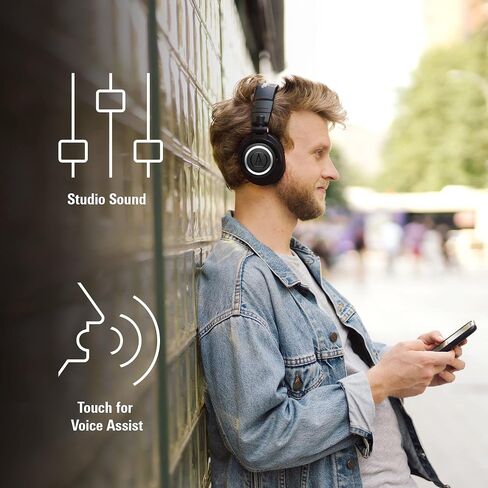 Audio-Technica ATH-M50XBT2 Wireless Headphones, Black in Saudi Arabia
