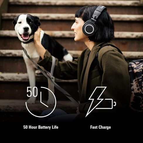Audio-Technica ATH-M50XBT2 Wireless Headphones, Black in Saudi Arabia