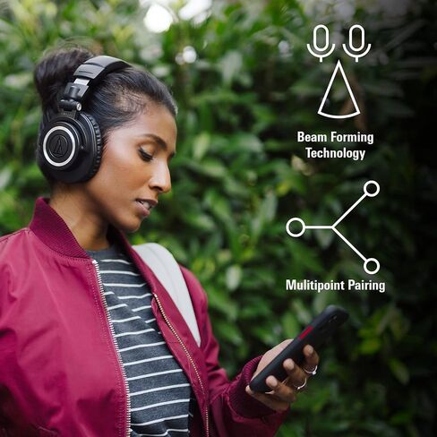 Audio-Technica ATH-M50XBT2 Wireless Headphones, Black in Saudi Arabia