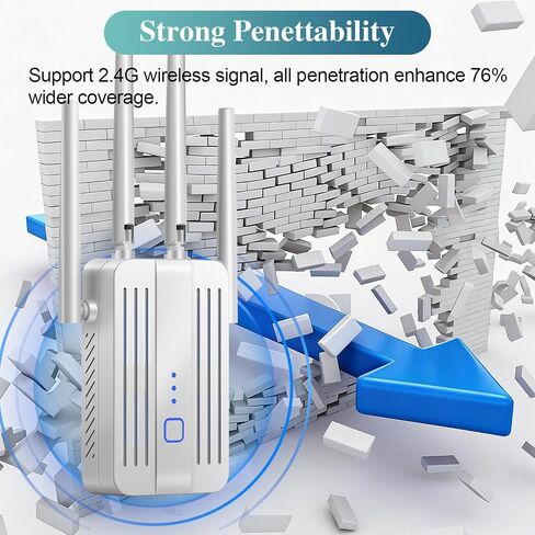 WiFi Extender Signal Booster for Home: 2026 Internet Repeater Long Range Up to 9995 Sq. Ft. Whole Home WiFi Coverage (White) in Saudi Arabia