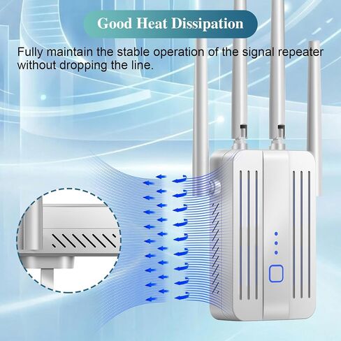 WiFi Extender Signal Booster for Home: 2026 Internet Repeater Long Range Up to 9995 Sq. Ft. Whole Home WiFi Coverage (White) in Saudi Arabia