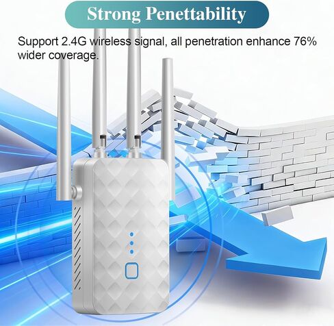 WiFi Extender Signal Booster for Office/Home/Apartment: Internet Repeater Range Covers Up to 9995 Sq.ft and 45+ Devices in Saudi Arabia