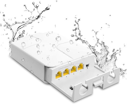 1 in 2 Out Gigabit PoE Extender, NICGIGA 2 Port PoE Repeater 100 Meters(328 ft),IEEE 802.3af/at Power Over Ethernet PoE Splitter to 2 PoE Devices Like IP Cameras, IP Phone, Wireless AP in Saudi Arabia