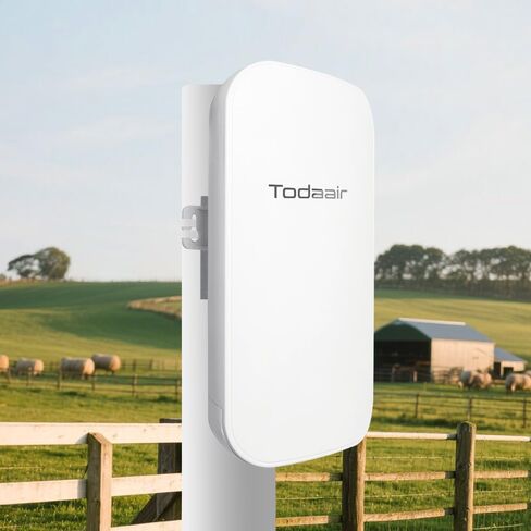 TODAAIR Outdoor WiFi Extender，WiFi Booster | AI Watchdog | Repeater&AP Mode｜IP65 Weatherproof | Up to 1200Mbps Dual Band WiFi Repeater | Covers Up to Least 3440 Sq. ft and 40+ Devices in Saudi Arabia