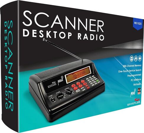 Whistler WS1025 Analog Desktop Scanner (Black) and Uniden BC365CRS 500 Channel Scanner in Kuwait